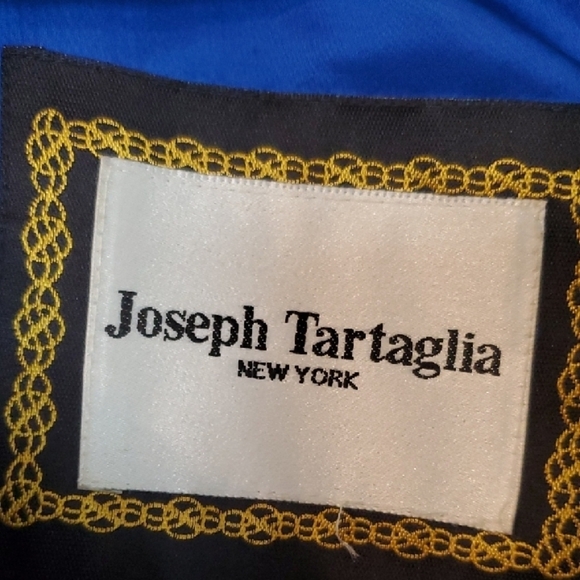 Joseph Tartaglia Vintage Black and Blue Windbreaker with Retro Graphic Design - Picture 2 of 13